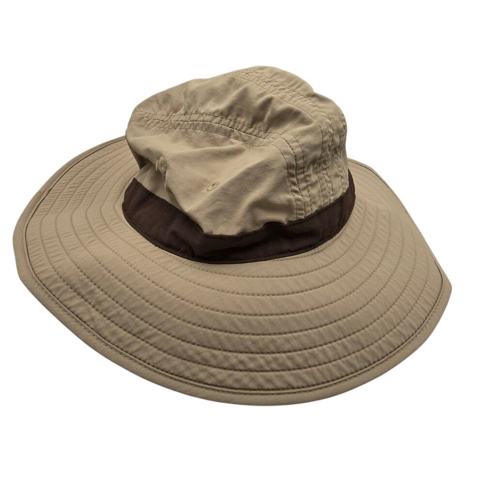 REI Bucket Sun Hat S/M Tan Brown Beige Washable Fishing Golf Hiking Outdoor Camp
